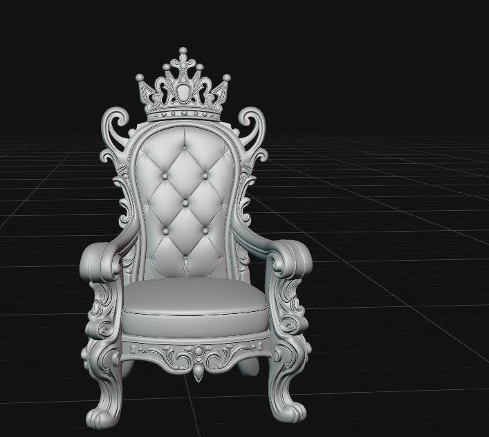 royal throne with crown