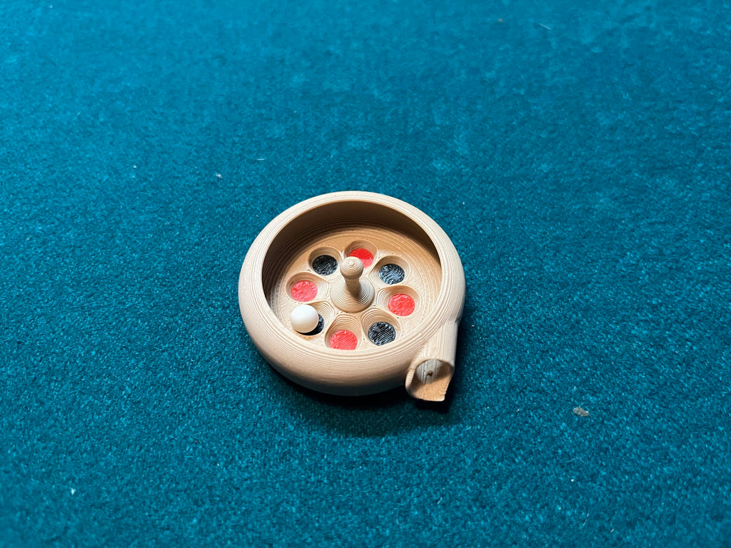 Mini roulette wheel fidget