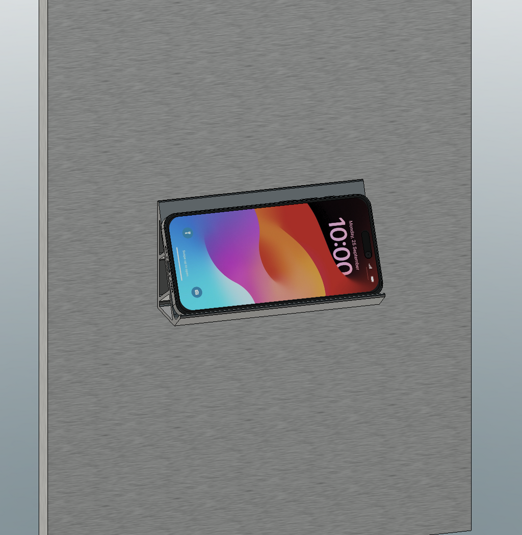 Parametric Phone Holder For Shelf Or Magnets