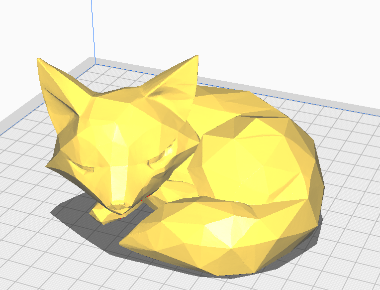 Dreaming Fox – Low Poly Charm