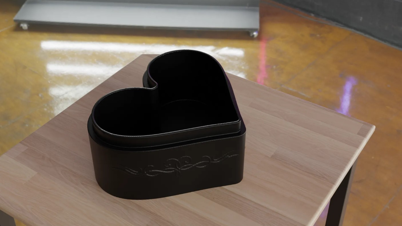 Heart-shaped Box with Roses