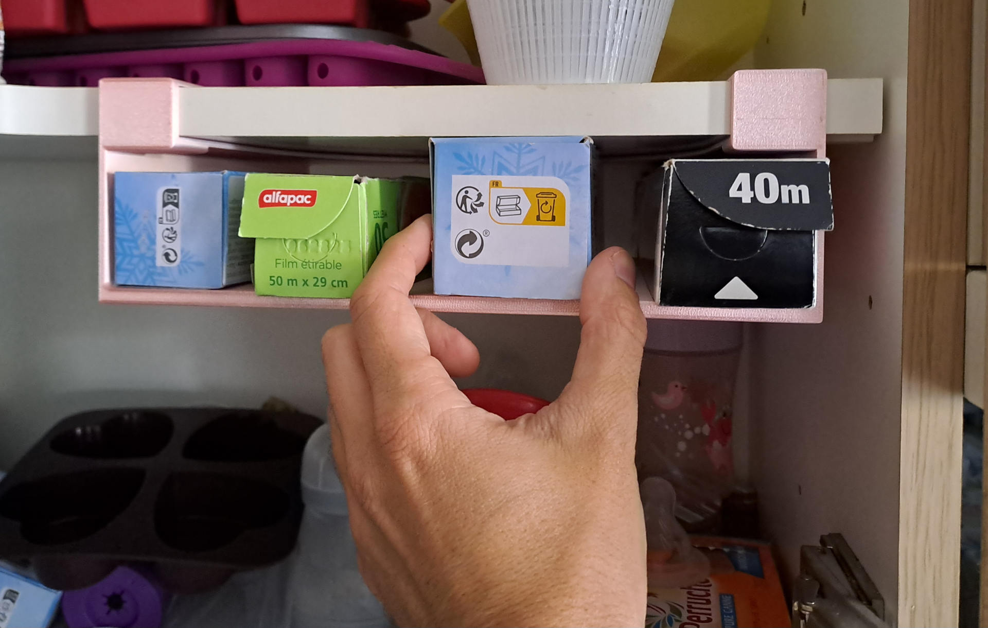 Kitchen Wrap Organizer