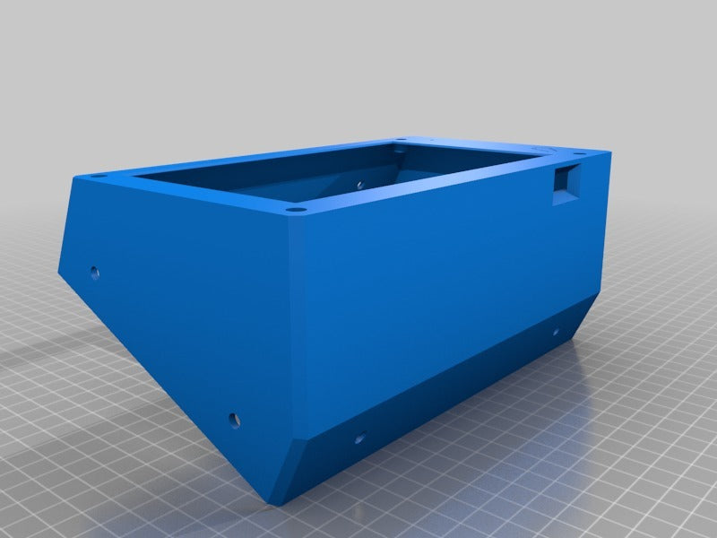 Duet3D PanelDue 7i angled Case with integrated SD-Slot to mount on a 3030 Extrusion