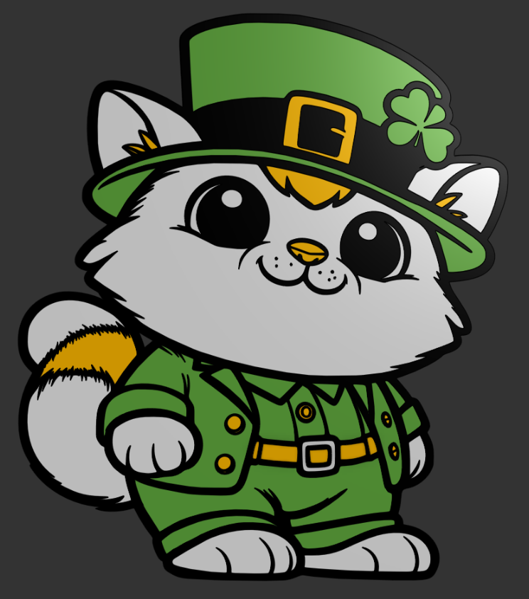 Leprechaun Cat - St Patrick's Day