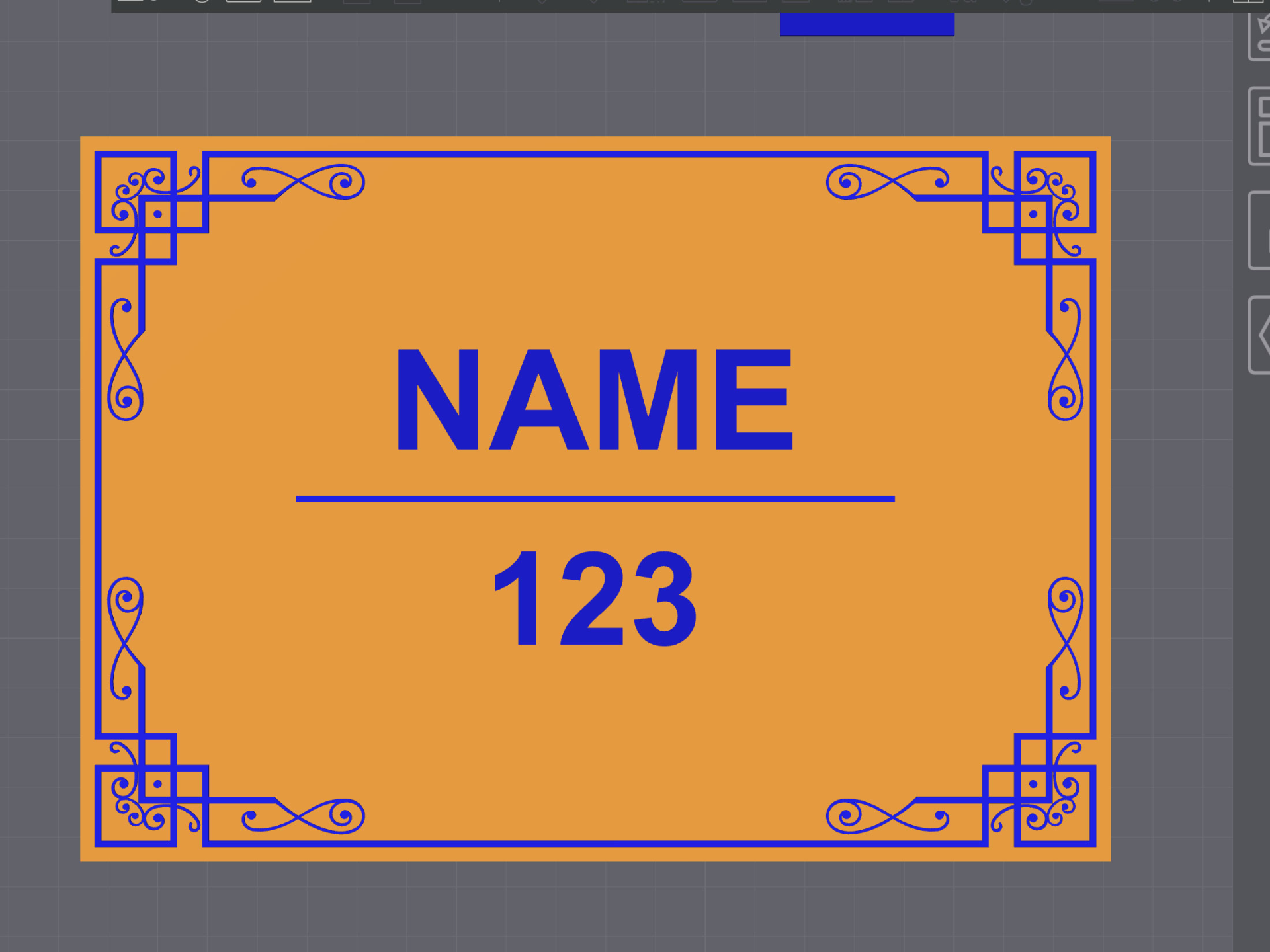 Door / House Name Plate