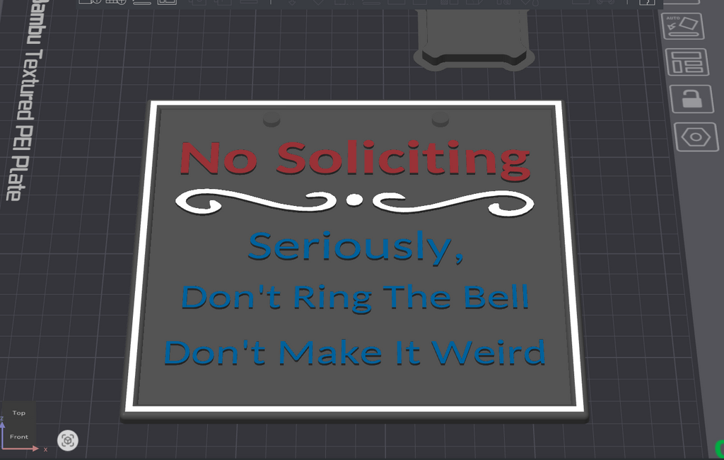 Don't Make It Weird (No Soliciting Sign)