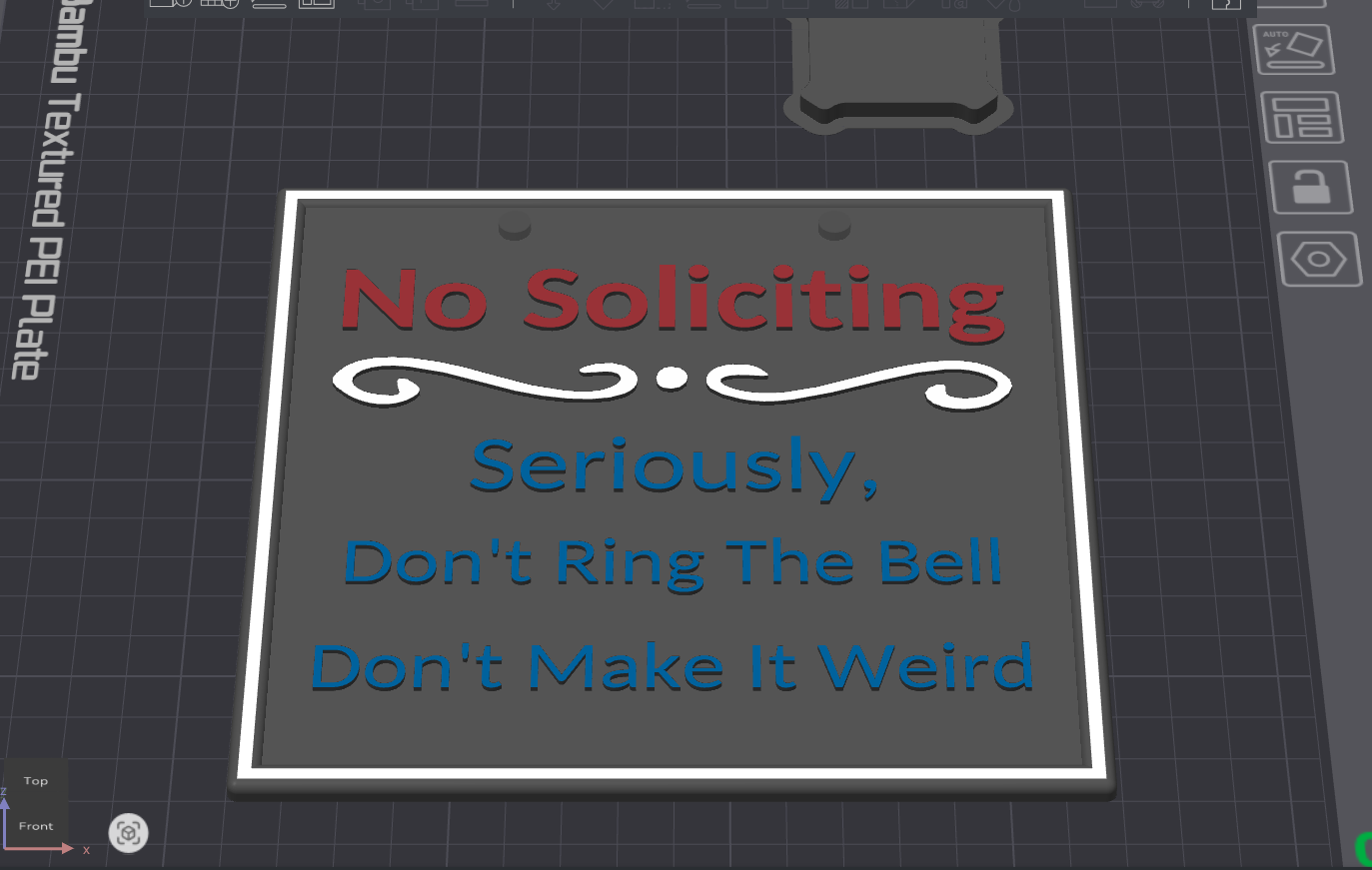 Don't Make It Weird (No Soliciting Sign)