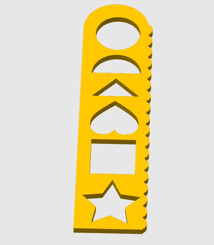 Drawing Stencil With Shapes