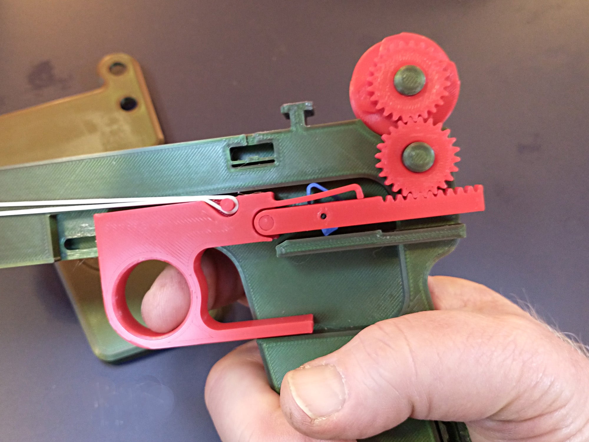 Rubber Band Shooter with 21 Slot Magazine