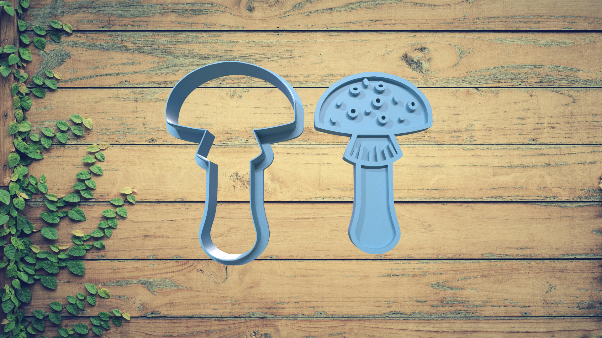 Mushroom Cookie Cutter Set