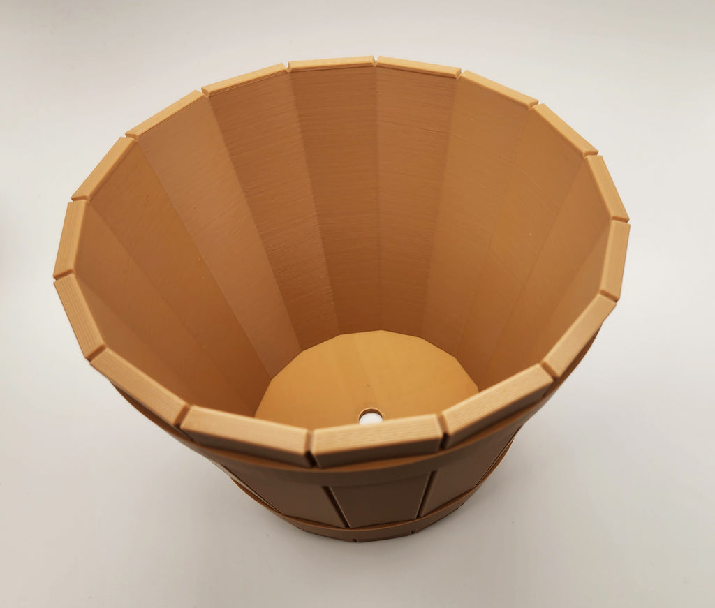 Wood Plank Planter Pot - No Supports