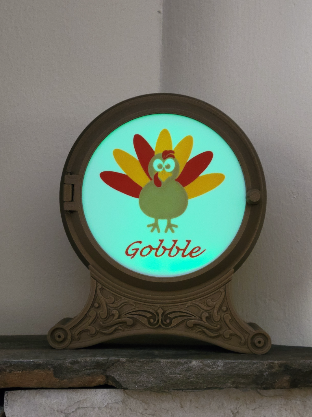 Tea Light Scene, Gobble