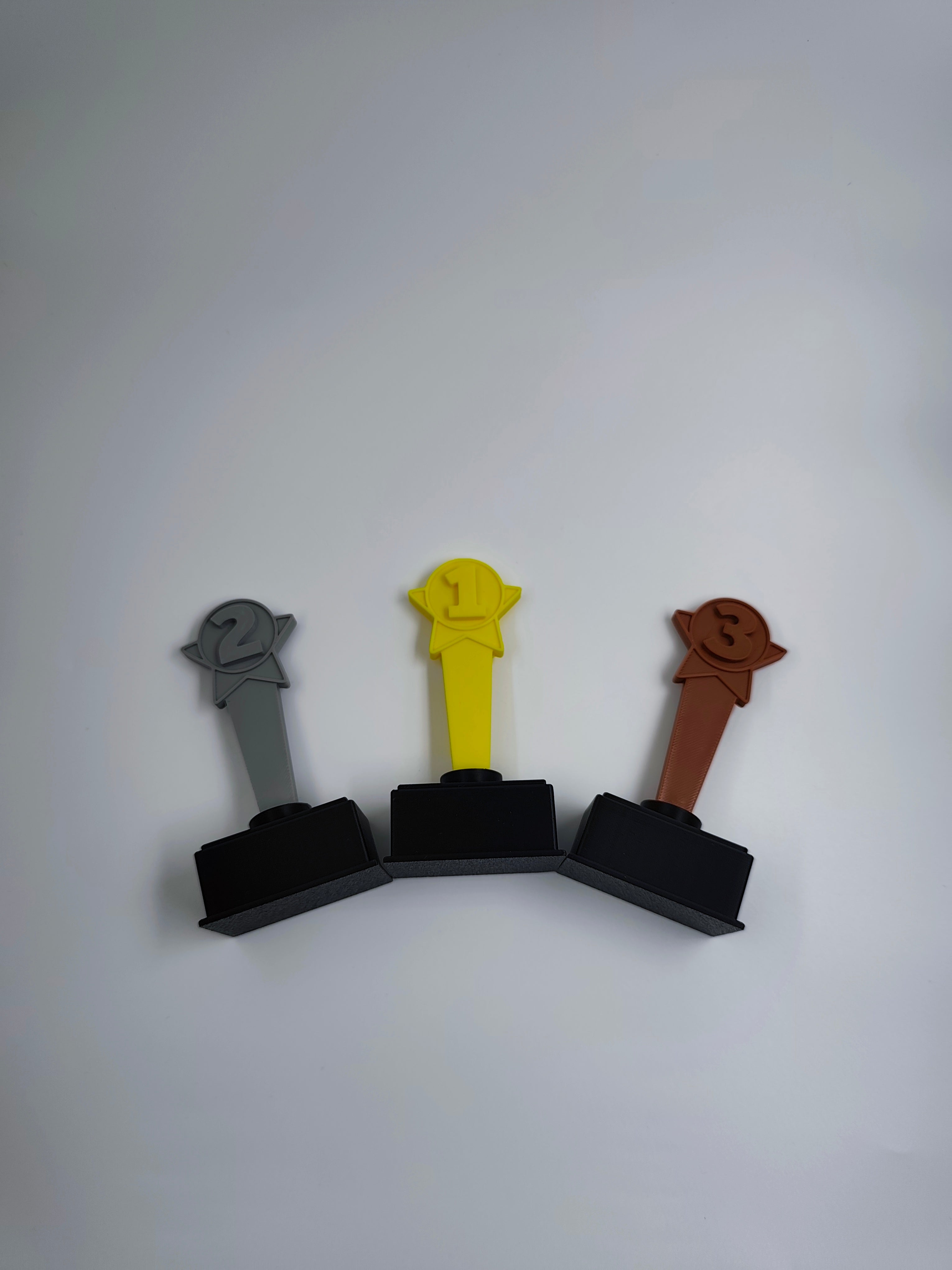 Mini Trophies Set – 1st 2nd 3rd Place Awards