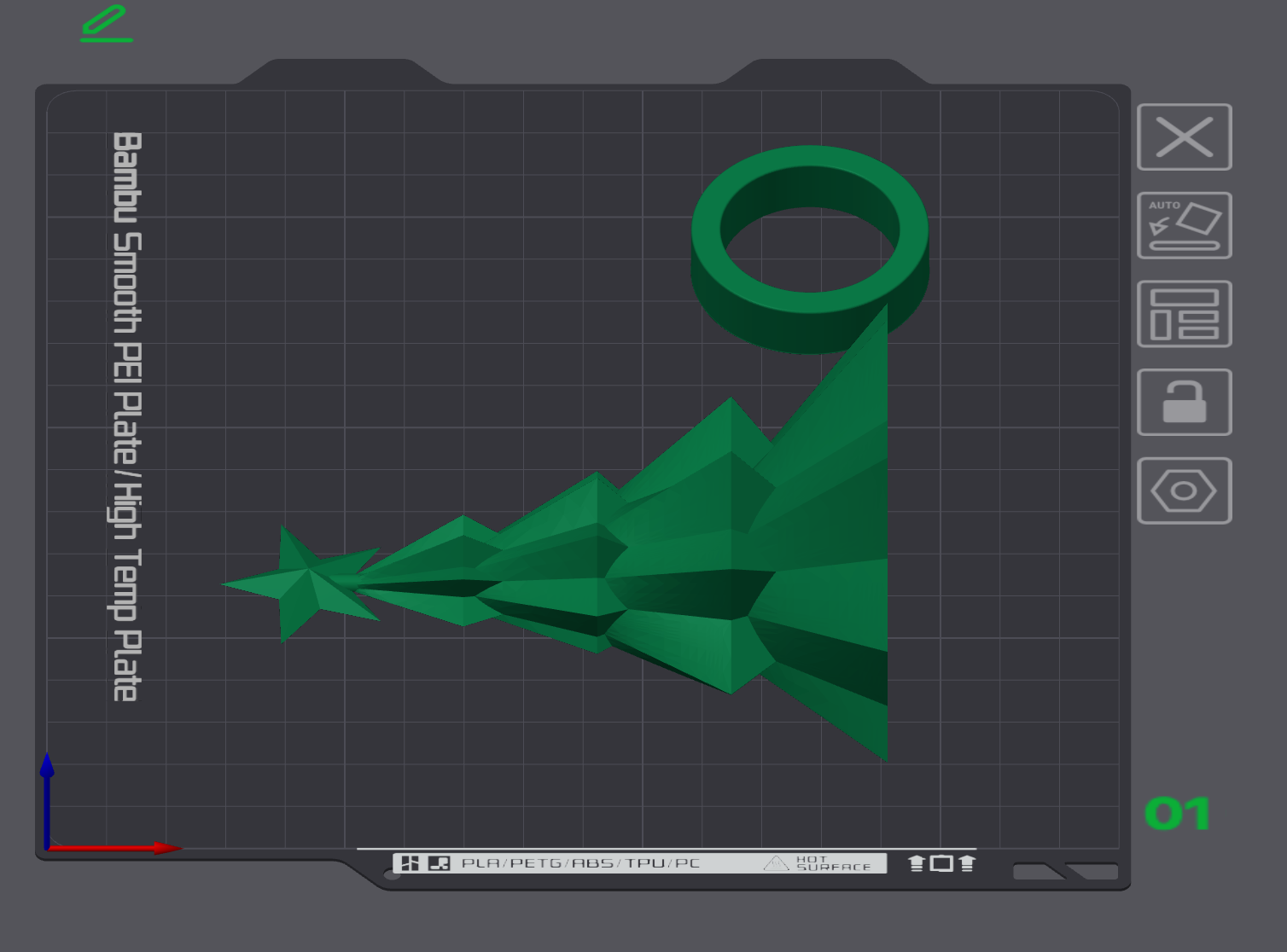 Christmas tree for brick wreath