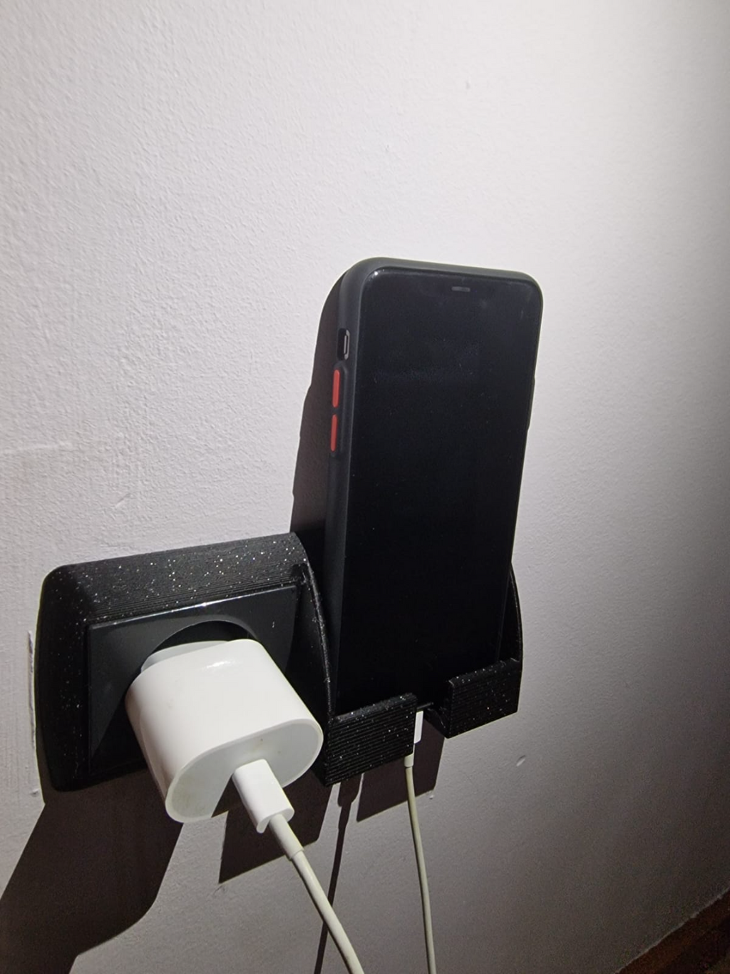 Mirror sockets with mobile phone charging stand