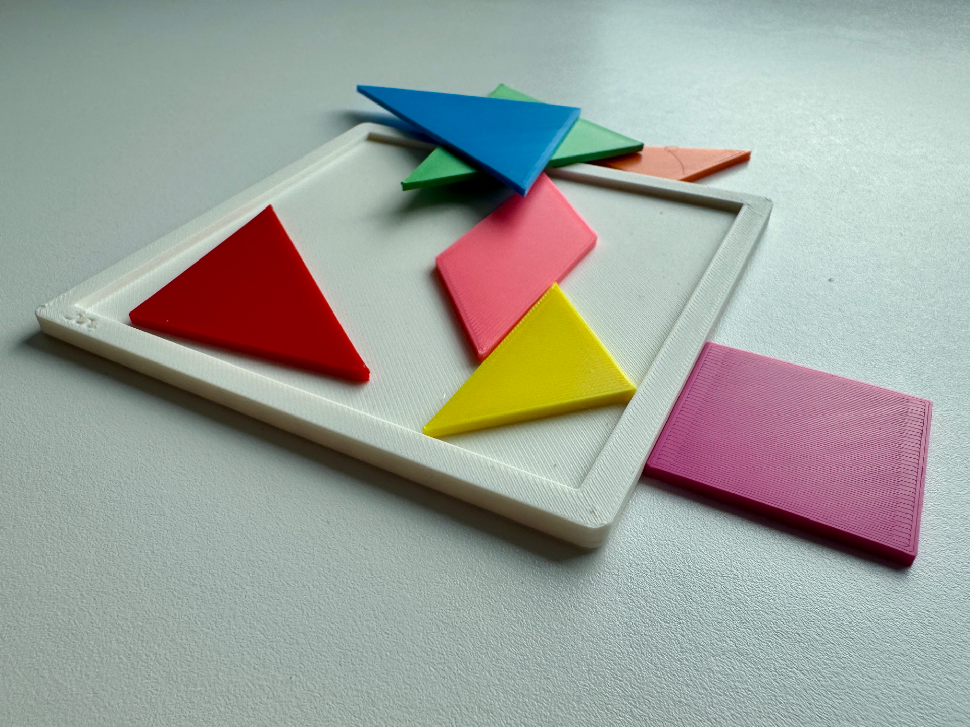 Colorful Tangram Puzzle
