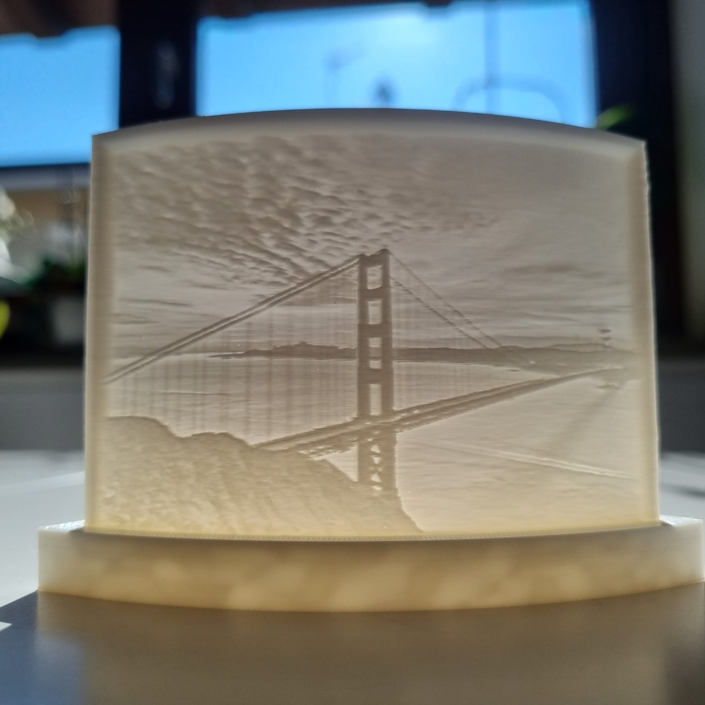 Lithophane of Golden Bridge