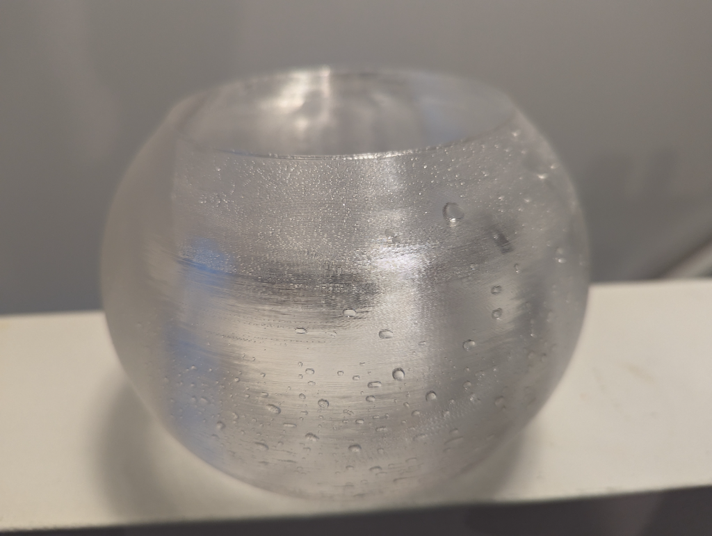Transparent PETG fish bowl