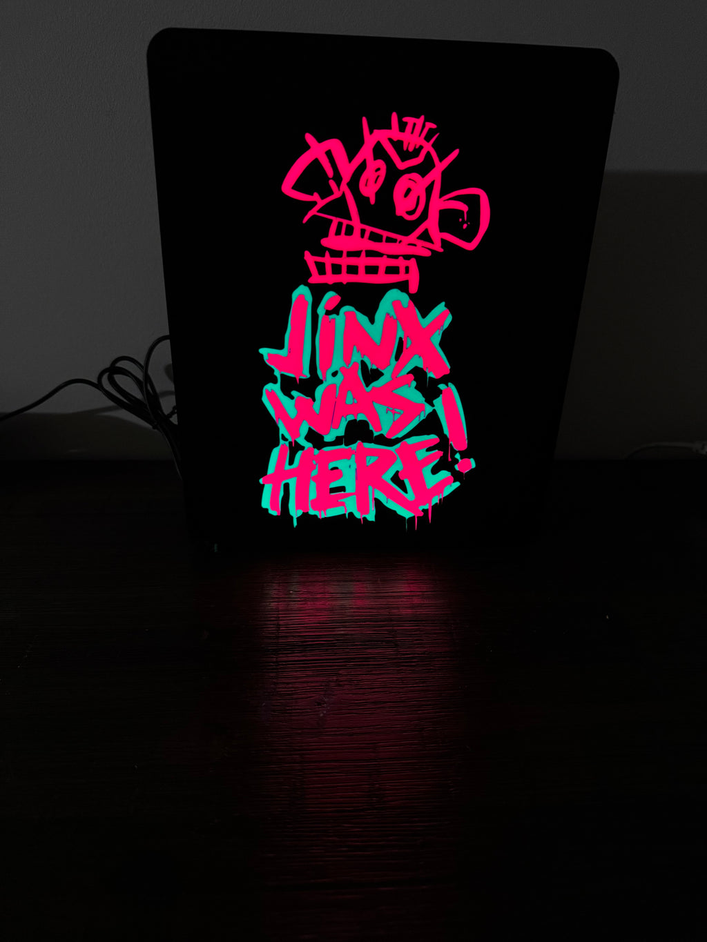 Jinx Was Here Monkey Graffiti Light