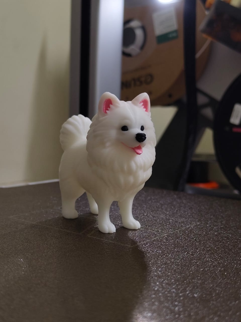 Cute Pomeranian Dog Figurine