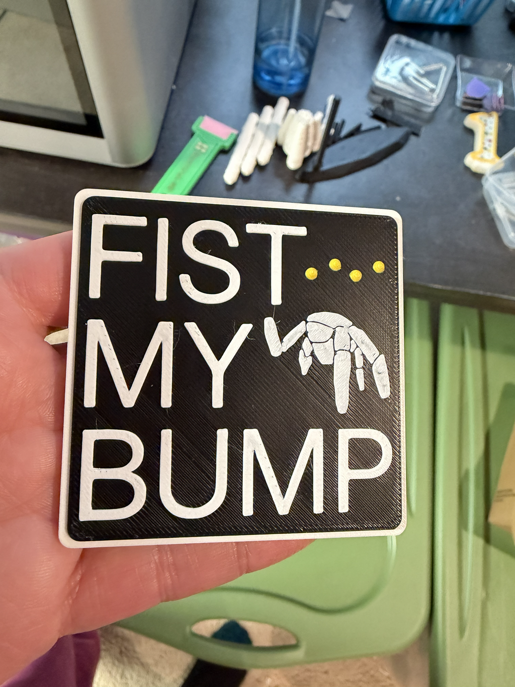 Fist My Bump Magnet - Four 8x3 magnets