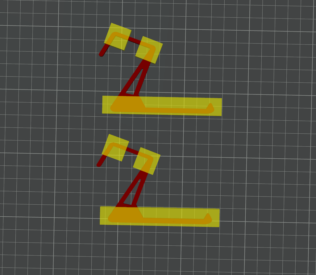 Airplane tray table device holder, 2 sizes
