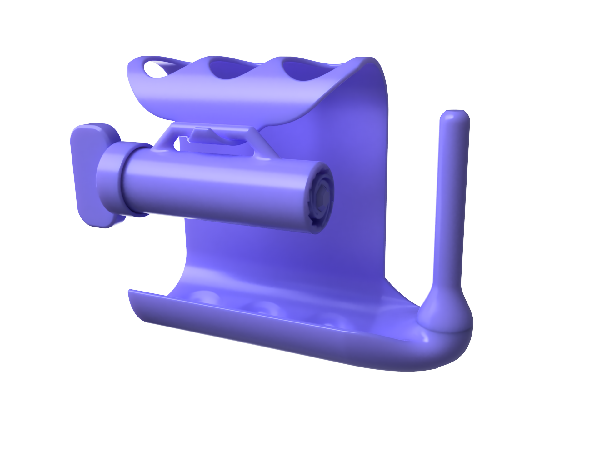 Toothpaste squeezer and toothbrush holder