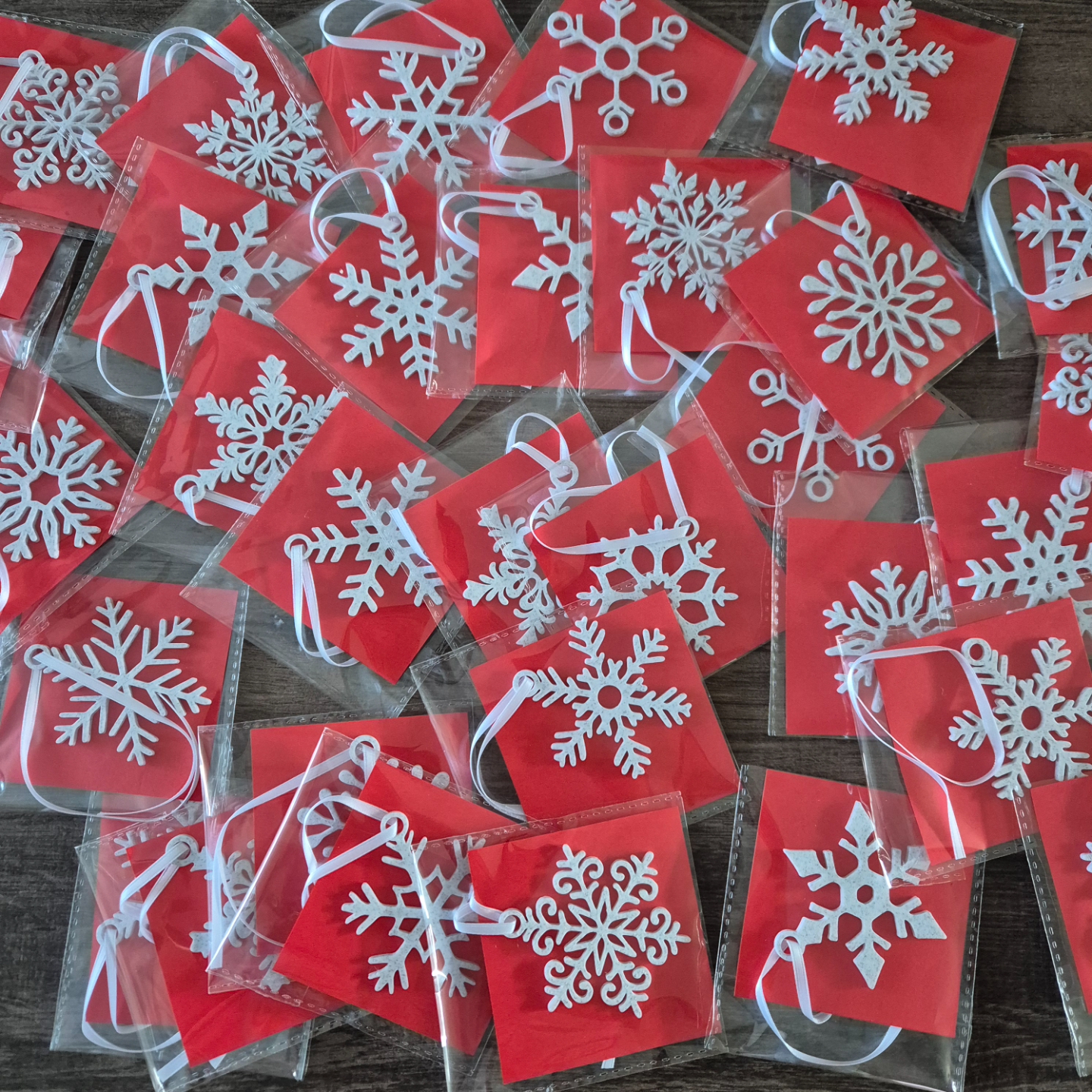 12 snowflakes for christmas decoration