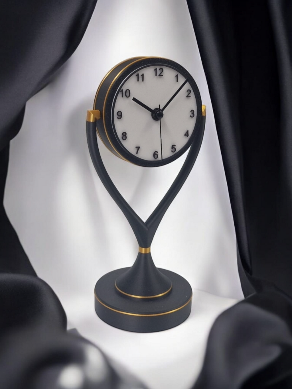 Elegant Desk Clock - contemporary Art Deco style