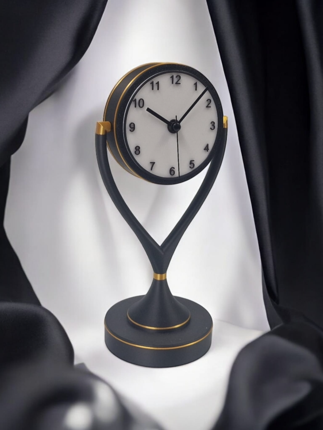 Elegant Desk Clock - contemporary Art Deco style