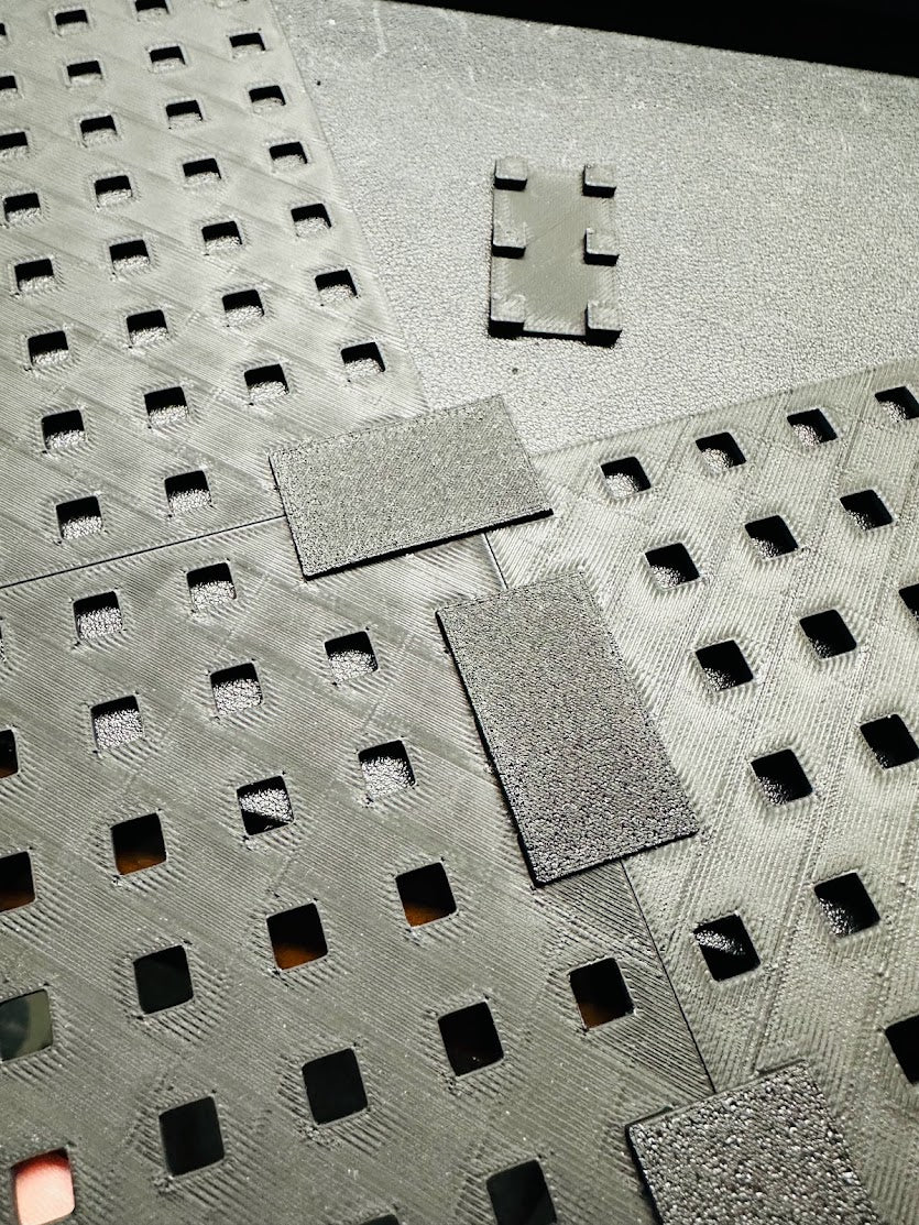Pegboard panels for Bambu P1P minimal shell enclosure