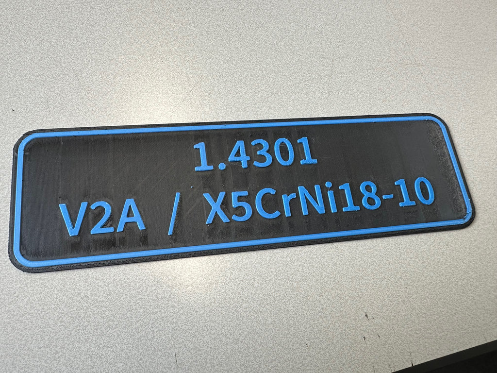 Regalschild Materialbeschriftung