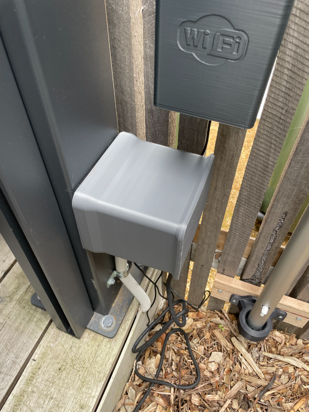 Weather shield for outside power outlet