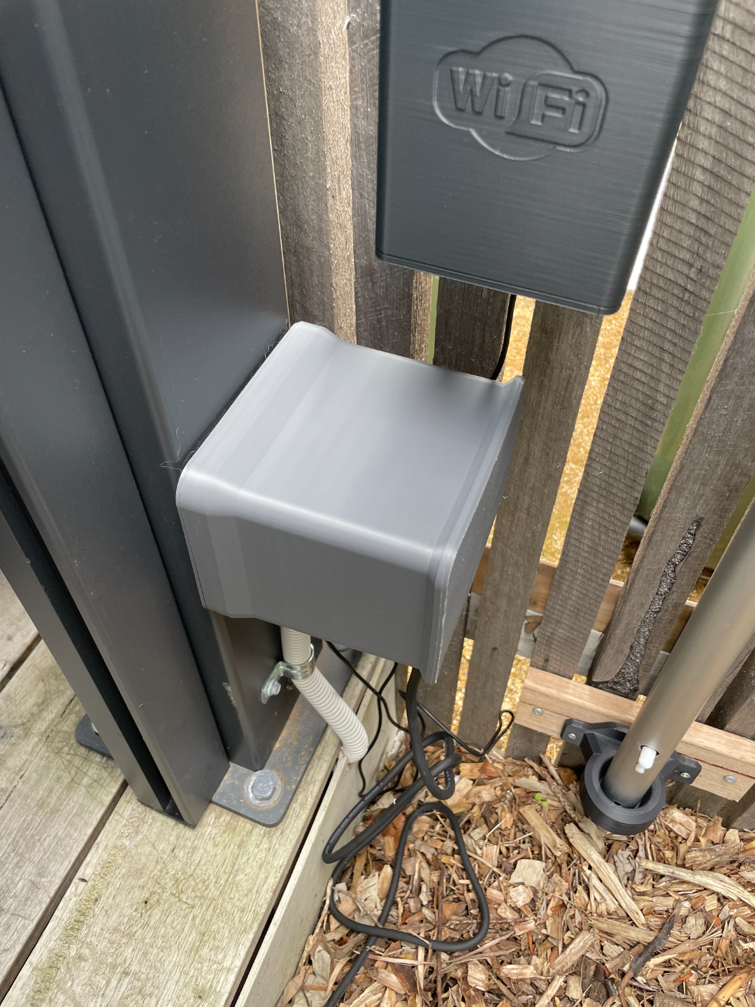 Weather shield for outside power outlet