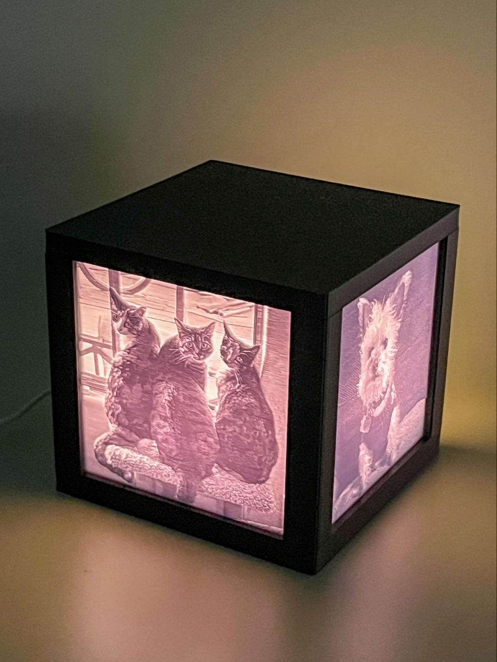 110mm Lithophane Cube Frame