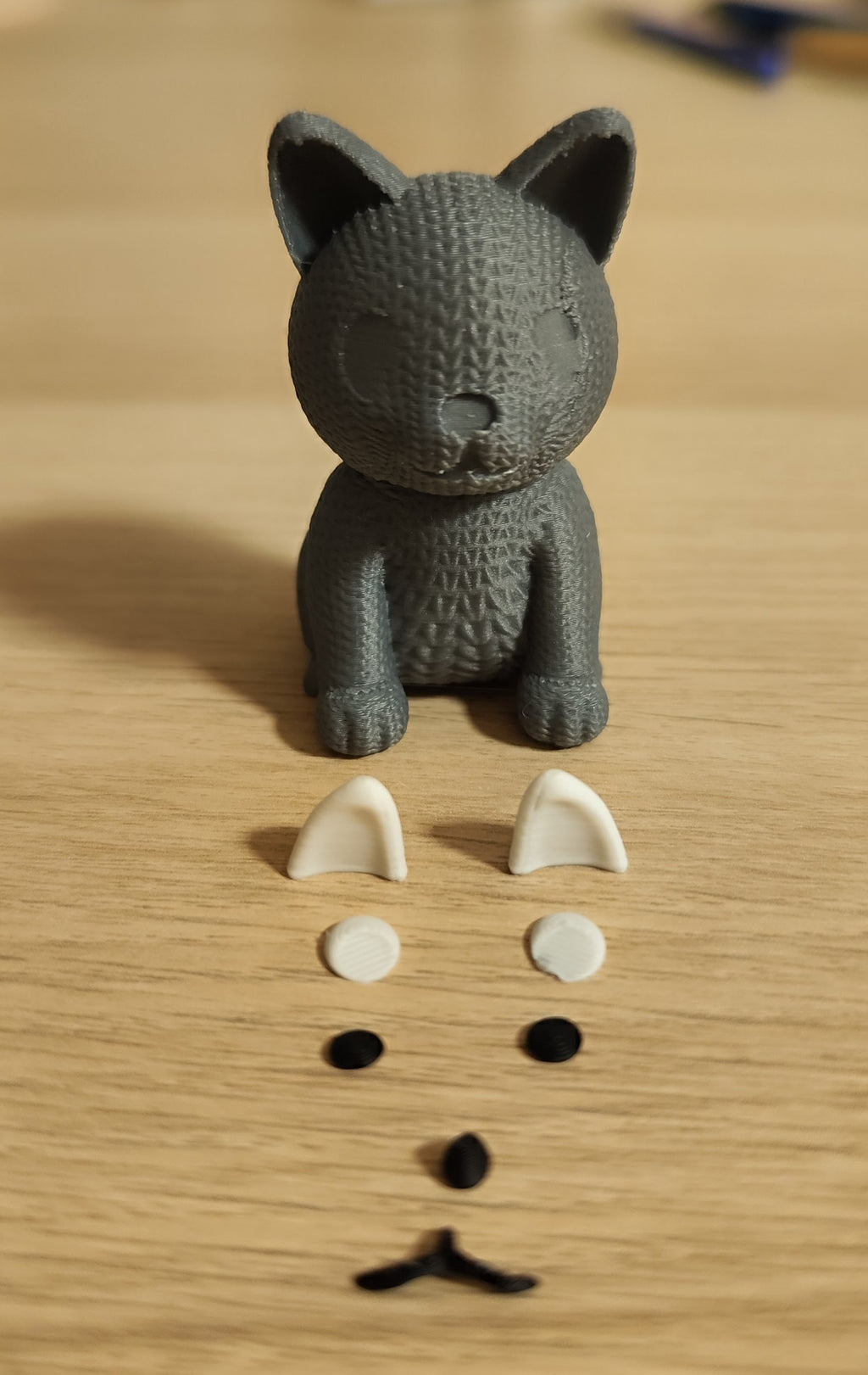 Knitted cat - multipart