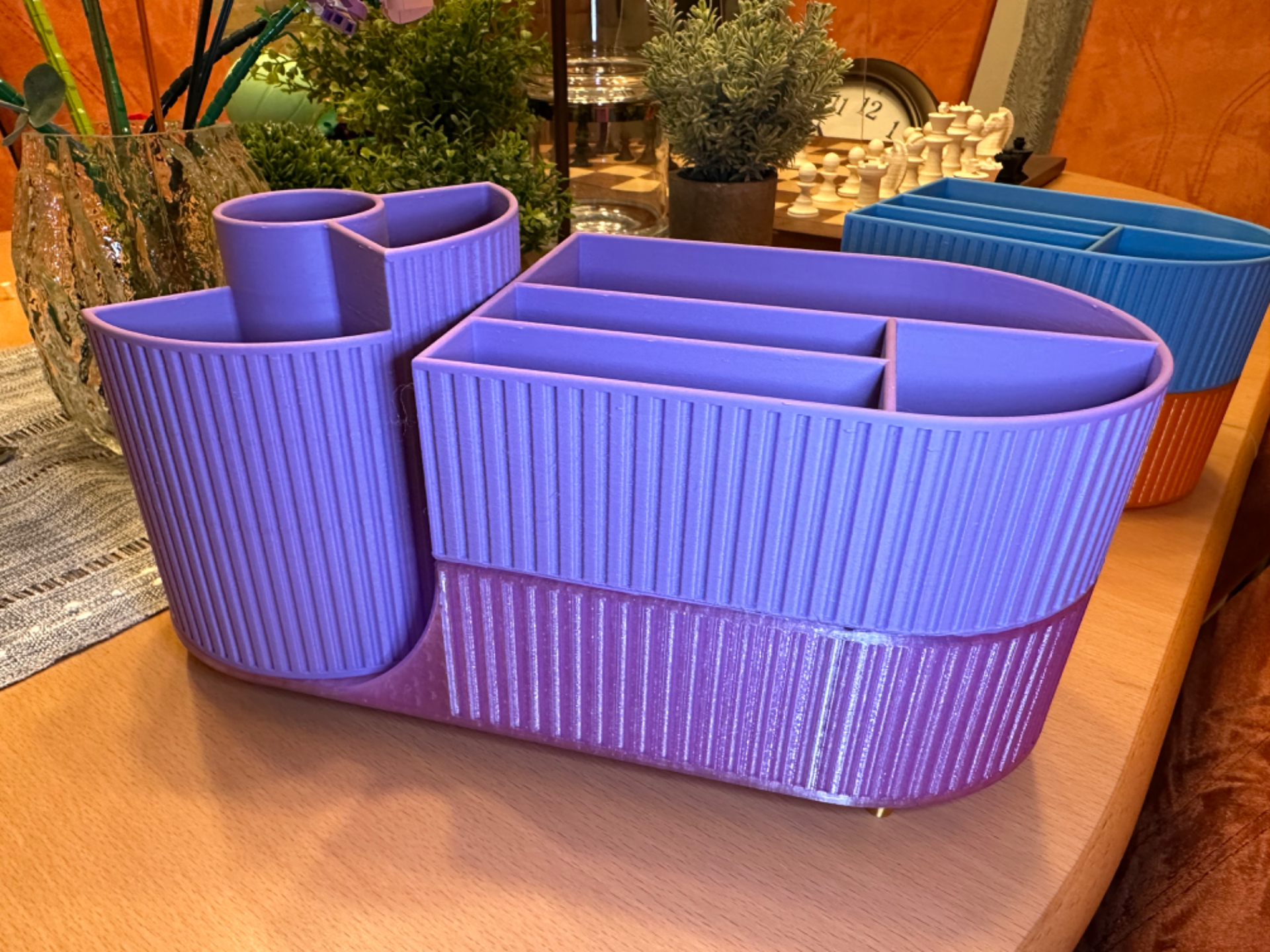 Makeup Organizer with Carousel and Multiple Tiers