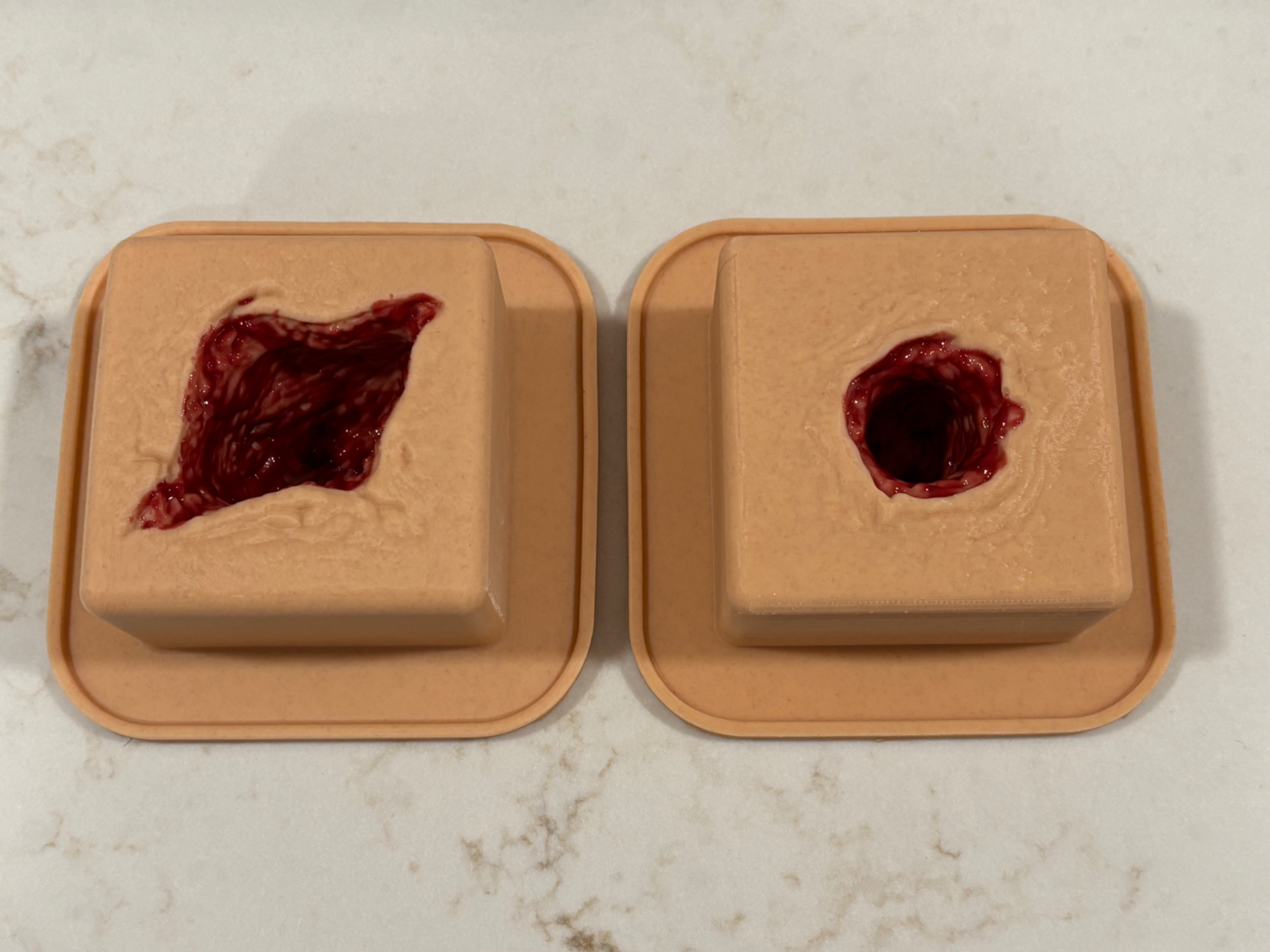 Silicone Wound Packing Trainer Mold - Laceration