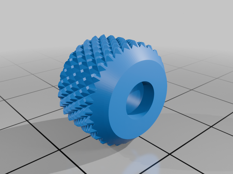Knurled knobs for M2.5 to M8 internal hex screw