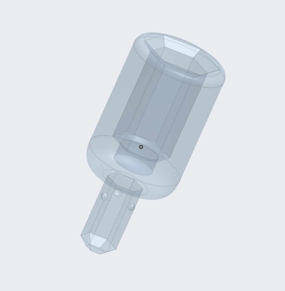 Screwdriver BIT adapter - 4 mm - 1/4 (6.3 mm) BIT