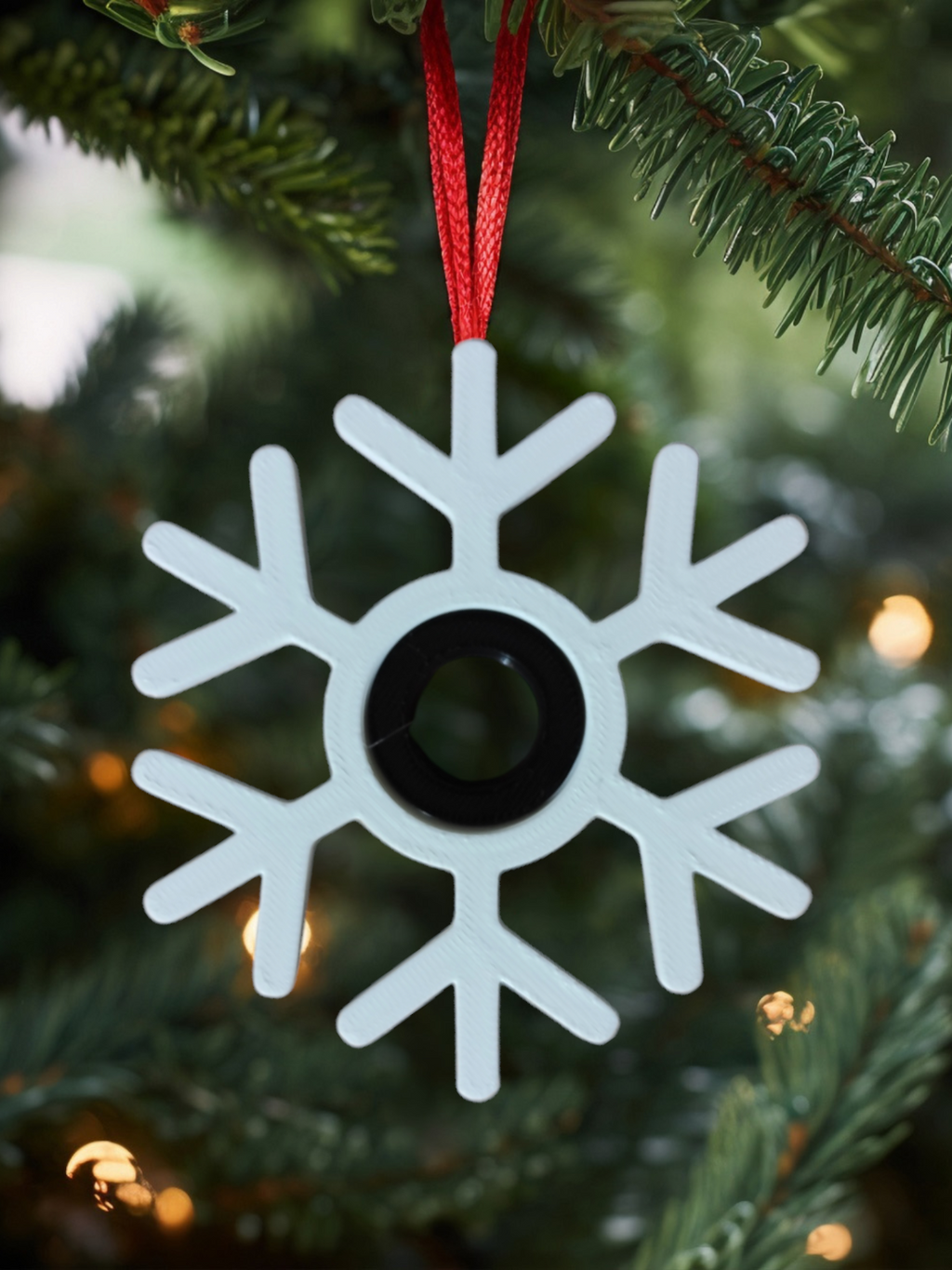 Print in place snowflake spiners