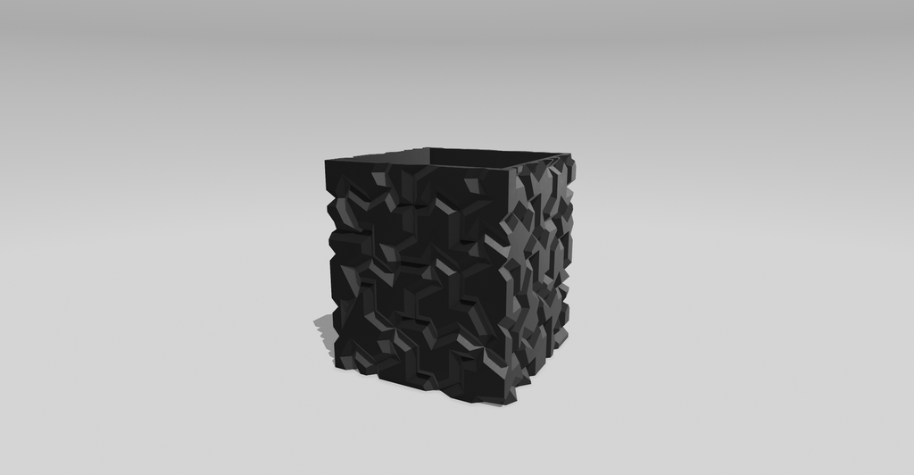 Square einstein tile planter with drainage
