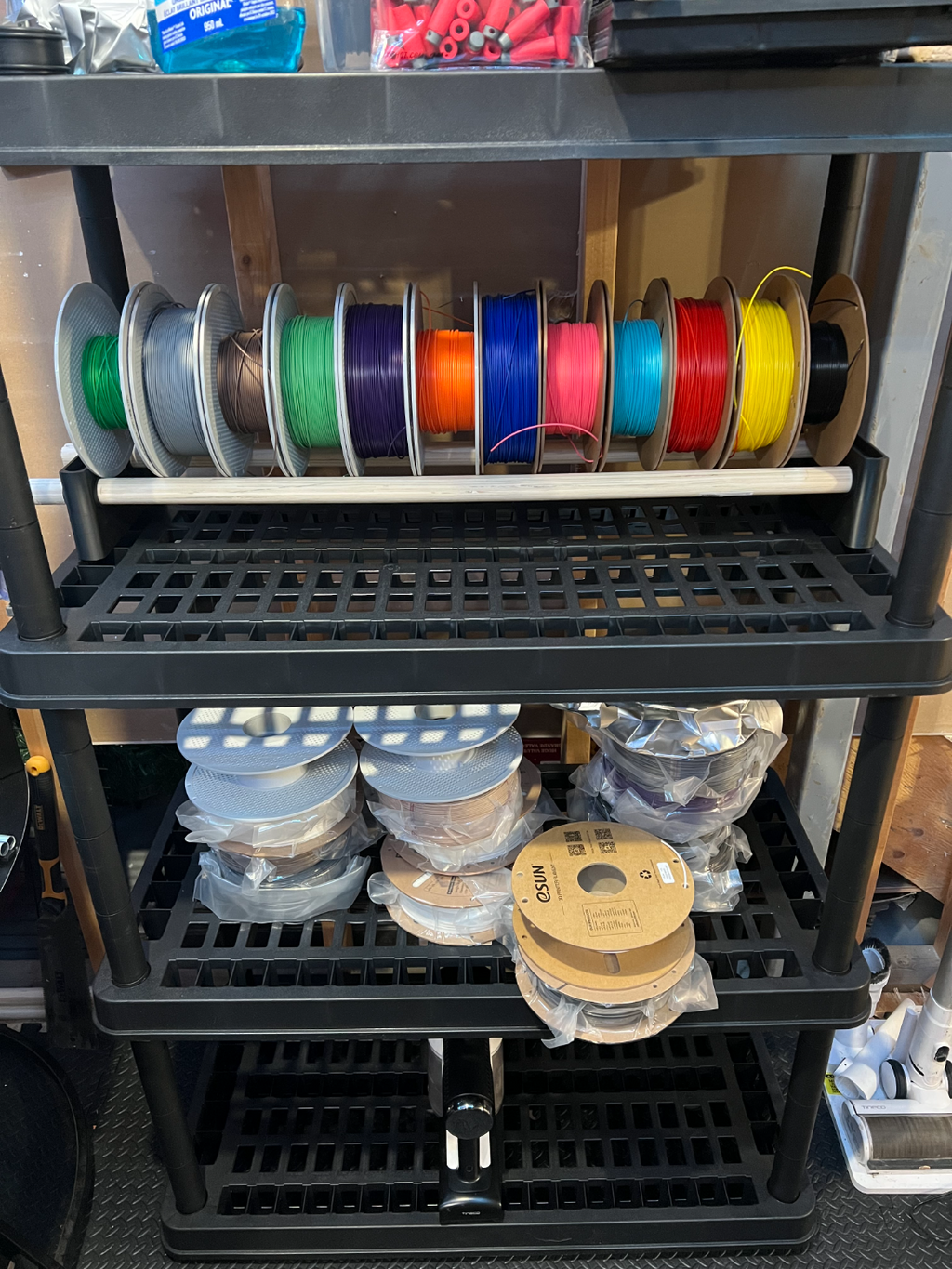 Dowel Spool Rack 1-1/8"