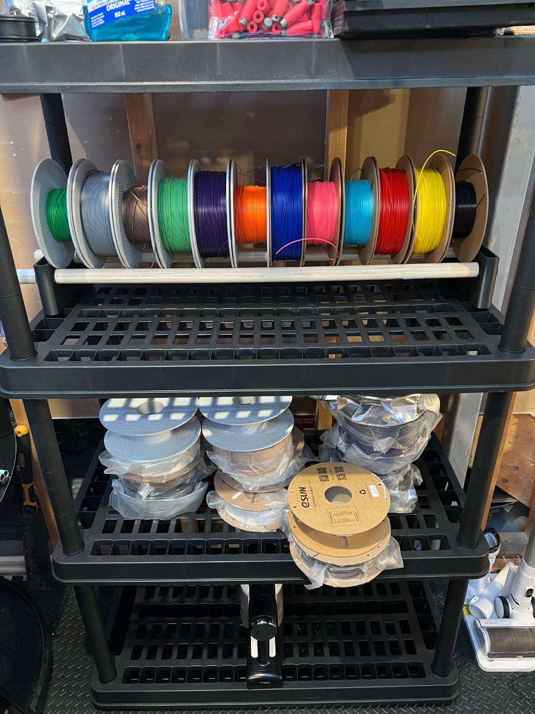 Dowel Spool Rack 1-1/8"