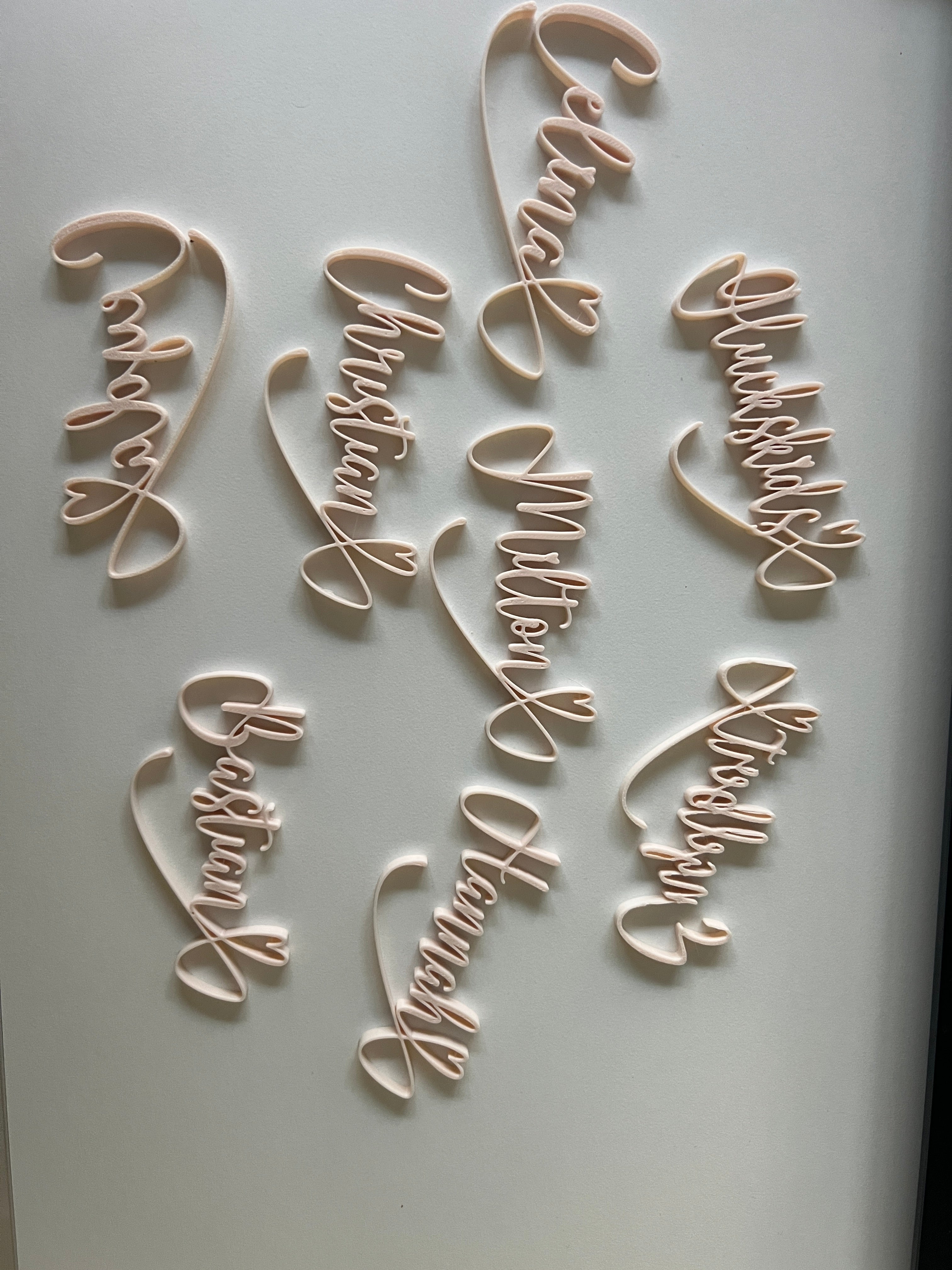 Wedding Nametag Glas