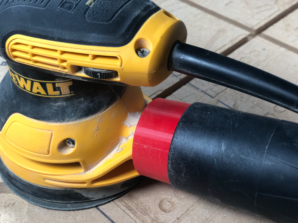 Dewalt sander vacuum adapter 2-1/8 & 2-1/4 OD
