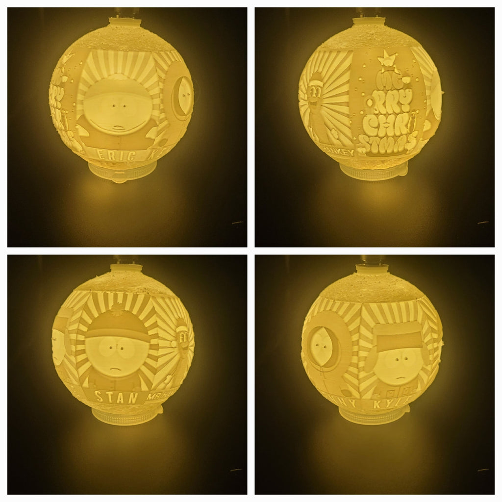 South park Lithophane Christmas Ornament