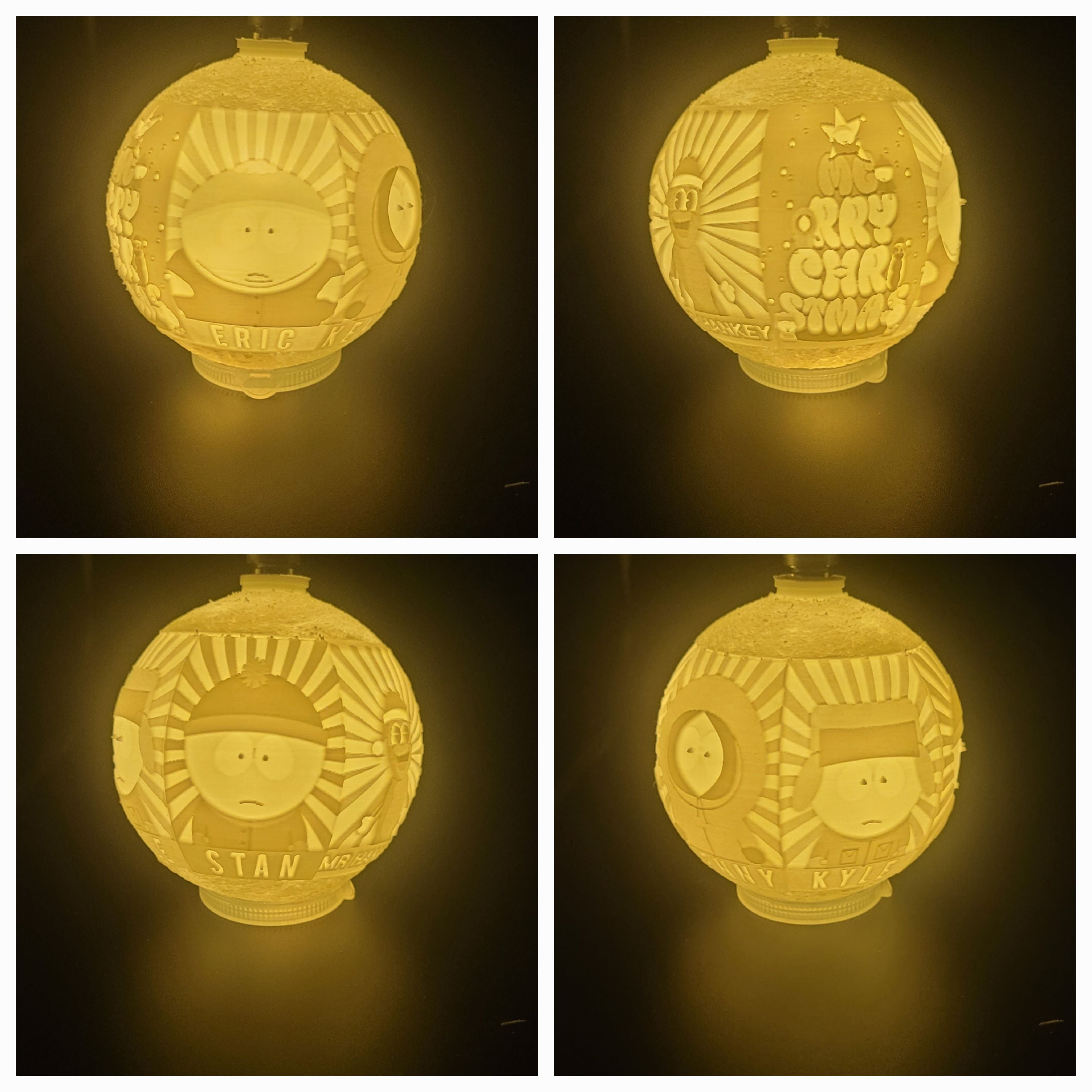 South park Lithophane Christmas Ornament