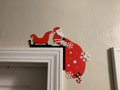 Santa Door Corner Decoration