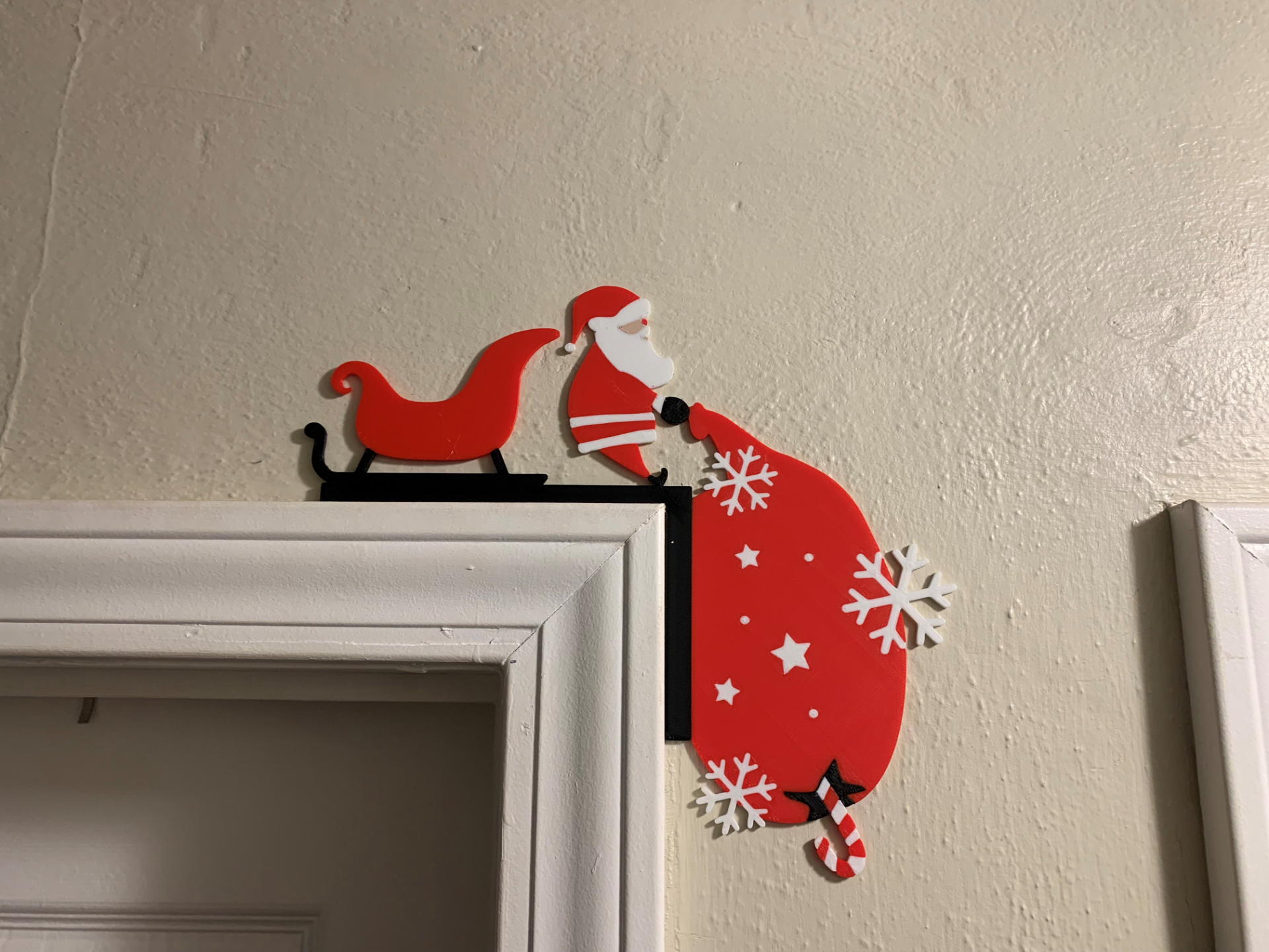 Santa Door Corner Decoration